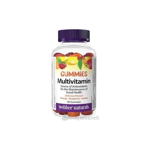 Webber Naturals Multivitamín Gummies 90 želé tabliet