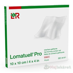 Lomatuell Pro Krytie na rany s kontaktnou sieťkou 10x20 cm 10 ks