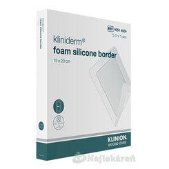 Kliniderm foam silicon border krytie penové 15x20cm 5ks