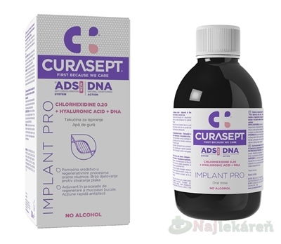 CURASEPT ADS DNA IMPLANT PRO ústna voda 0,20% 200ml