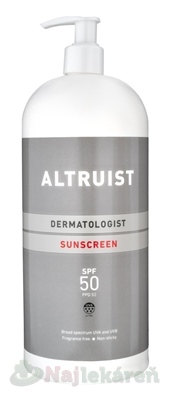 Altruist Opaľovací krém SPF 50 1000 ml