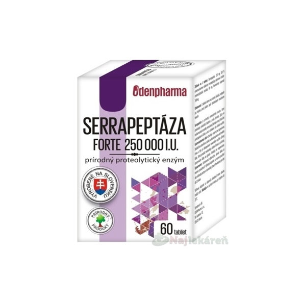 EdenPharma SERRAPEPTáZA FORTE 250000 IU 60 tbl.