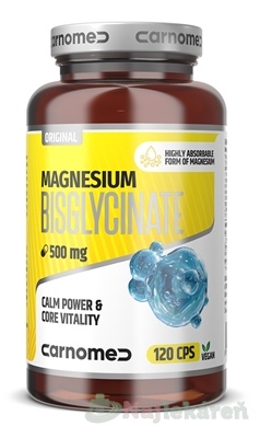 CarnoMed Magnesium bisglycinate 500 mg 120 kapsúl kúpite na Najlekaren.eu