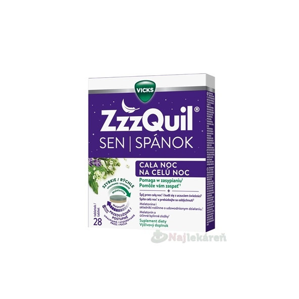 ZzzQuil SPÁNOK na celú noc 28 tabliet