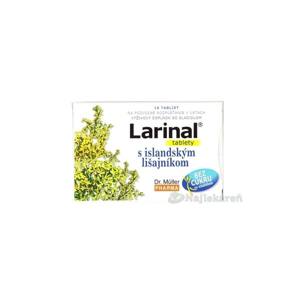 Dr. Müller LARINAL s islandským lišajníkom 16 tabliet