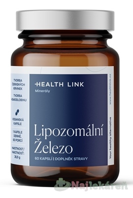 HEALTH LINK Lipozomálne železo 60 kapsúl kúpite na Najlekaren.eu