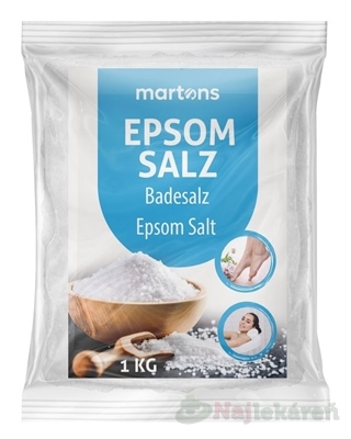 martons Epsomská soľ 1 kg kúpite na Najlekaren.eu