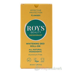ROYS Beauty Whitening Deo Unisex roll-on prírodný bieliaci 50 ml