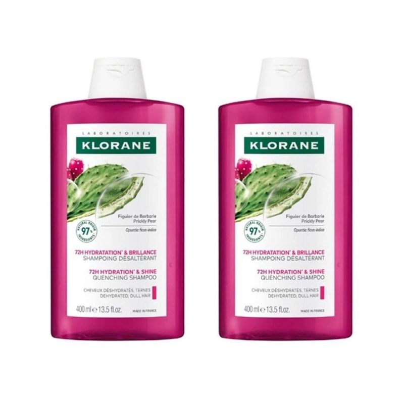 KLORANE Hydratačný šampón s opunciou 2x400ml