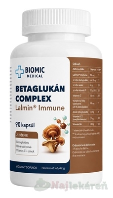 BIOMIC Betaglukán Complex 90 kapsúl