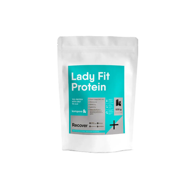 kompava Lady Fit Protein prášok príchuť čokoláda 500 g