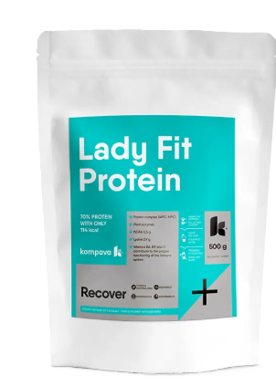 kompava Lady Fit Protein prášok príchuť vanilka 500 g