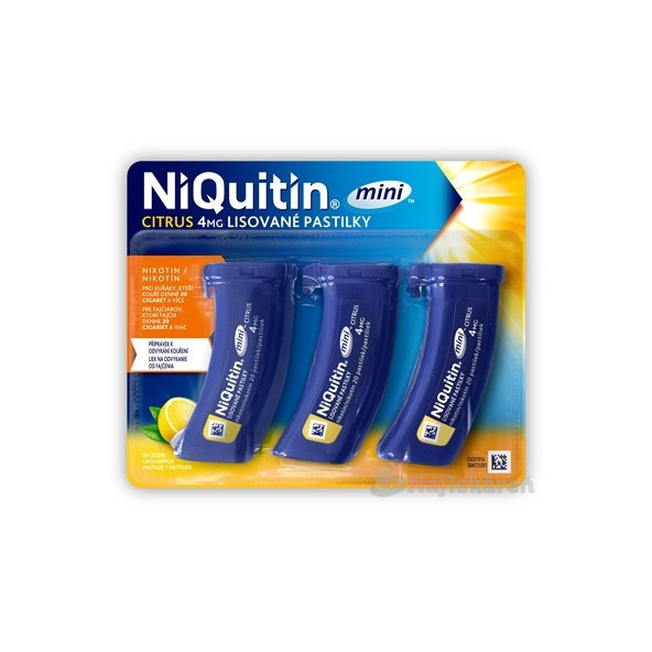 NiQuitin Mini Citrus 4mg pastilky 3x20ks