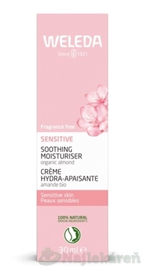WELEDA Upokojujúci pleťový krém Sensitive s bio mandľovým olejom 30 ml