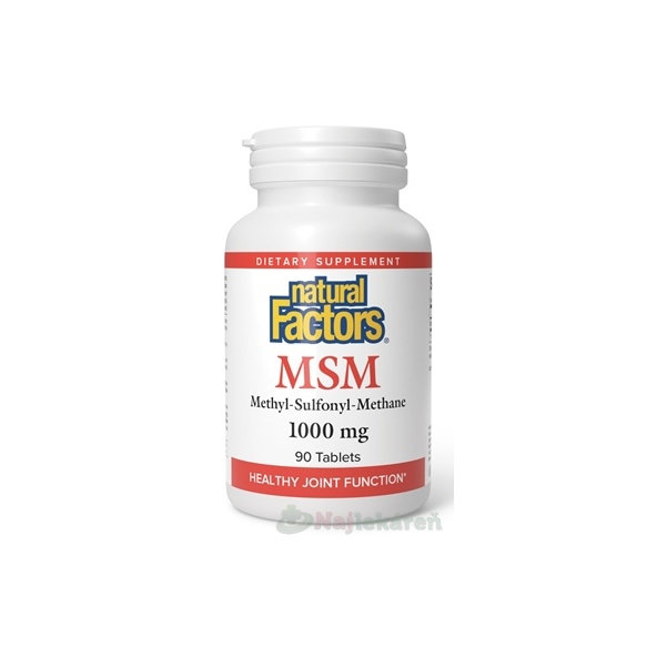 Natural Factors MSM 1000 mg 90 kapsúl