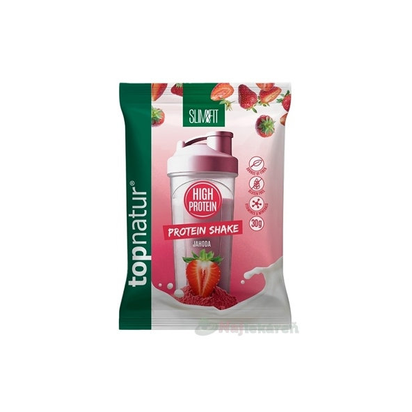 topnatur SLIM&FIT PROTEIN SHAKE Jahoda prášok 30 g