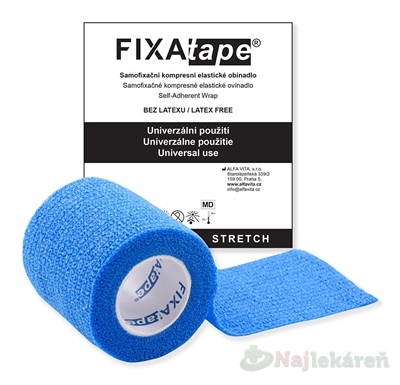 FIXAtape STRETCH Samofixačné ovínadlo modré 5cm x 450 cm 1 ks kúpite na Najlekaren.eu
