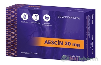 Slovakiapharm AESCÍN 30mg 60tbl kúpite na Najlekaren.eu
