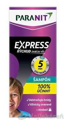 PARANIT EXPRESS šampón 100ml + hrebeň kúpite na Najlekaren.eu