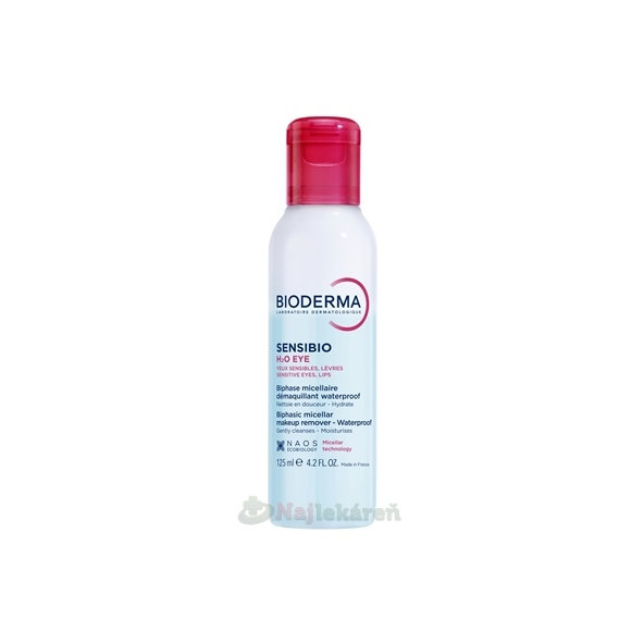 BIODERMA Sensibio H2O eye micelárny odličovač 125 ml