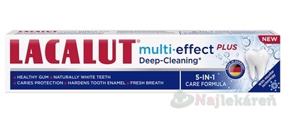 LACALUT MULTI-EFFECT + Deep Cleaning zubná pasta 75 ml