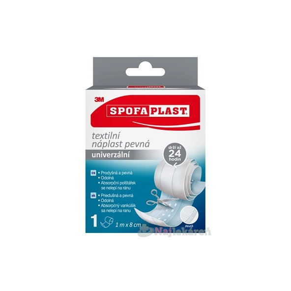 3M Spofaplast 264 Textilná náplasť pevná univerzálna 1 m x 8 cm