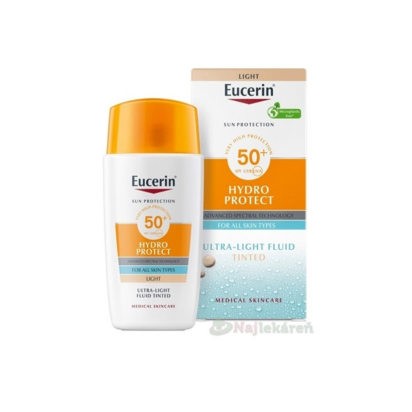 Eucerin SUN Ultra ľahký FLUID SPF 50+ svetlý 50ml