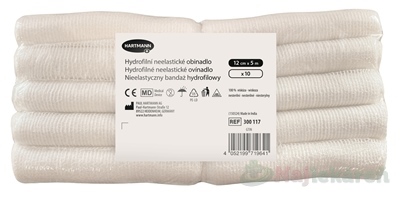 Ovínadlo hydrofilné neelastické nesterilné 12cmx5m 10ks