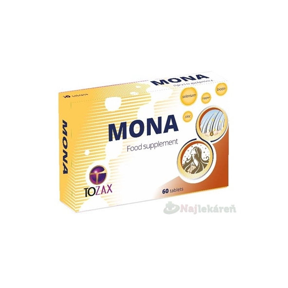 TOZAX MONA komplexná výživa pre vlasy, nechty a pokožku 60 tabliet