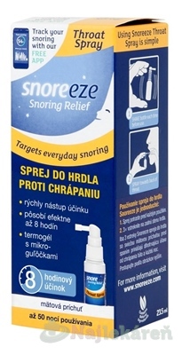 SNOREEZE Sprej do hrdla proti chrápaniu 23,5ml