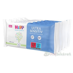 HiPP BABYSANFT ULTRA SENSITIV Vlhčené obrúsky 5x48 ks