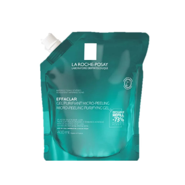 LA ROCHE-POSAY EFFACLAR mikropeelingový gél 400ml náhradná náplň
