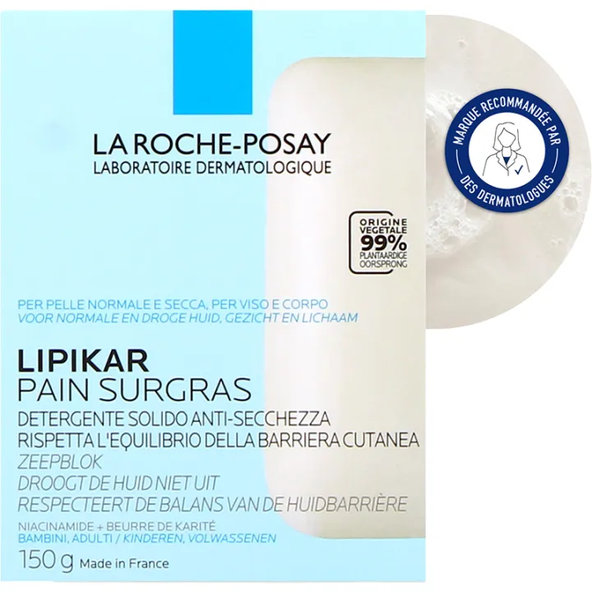 LA ROCHE-POSAY Lipikar Surgras Fyziologické mydlo 150g