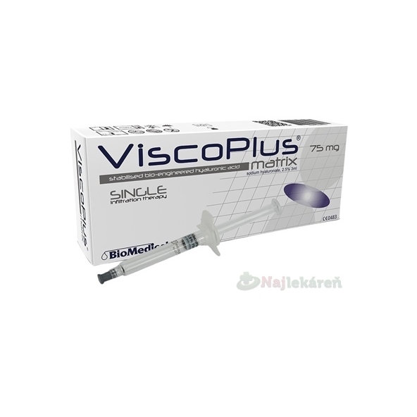 ViscoPlus Matrix 2,5% hyaluronát sodný v injekčnej striekačke 3ml