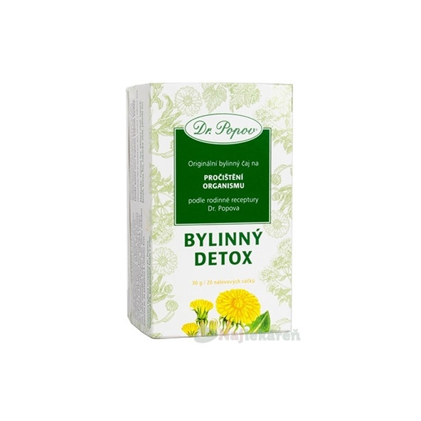 Dr. Popov Bylinný čaj Bylinný detox 20 vrecúšok