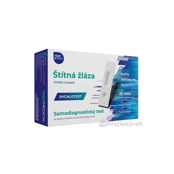 MAXIMEDICAL Rýchlotest Štítna žľaza samodiagnostický test z krvi 1 set