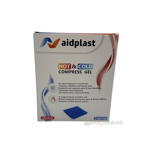 Aidplast Kompresný gélový obklad teplý-studený 13x13cm 1ks