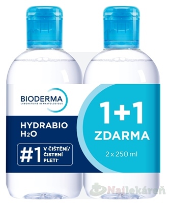 BIODERMA Hydrabio H2O micelárna voda Festival 2x250ml