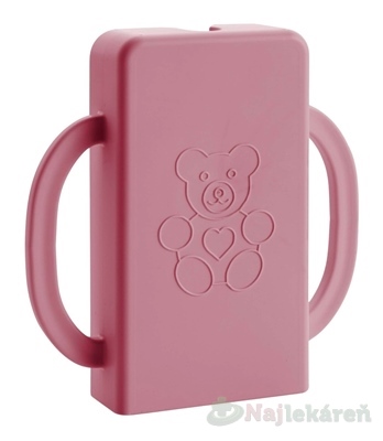 KAPSÁČEK držiak na detskú kapsičku ružový 1 ks