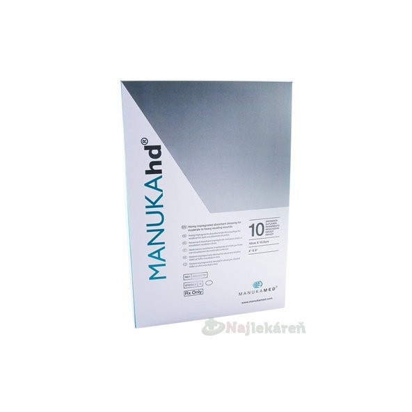 MANUKAhd obväz impregnovaný medom 10 x 12,5 cm 10 ks