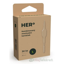 HERBADENT HERO medzizubné kefky L 30ks