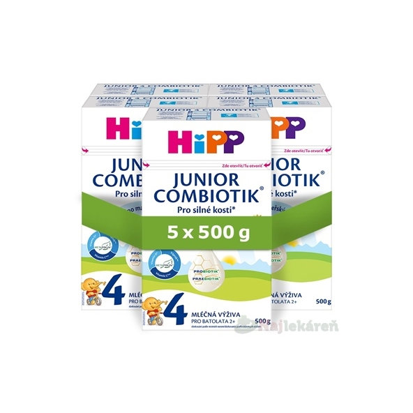 HiPP 4 JUNIOR COMBIOTIK mliečna výživa pre batoľatá 24m+ 5x500 g
