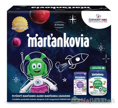 STADA Marťankovia s Inulínom + GUMMY Super Imunita + hračka set
