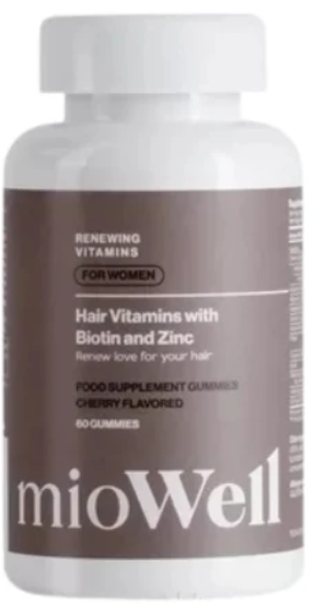mioWell RENEWING Vitamíny pre vlasy gumené medvedíky s biotínom a zinkom pre ženy 60ks kúpite na Najlekaren.eu