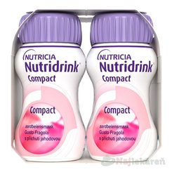 Nutridrink Compact s jahodovou príchuťou 4x125ml