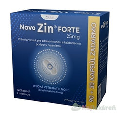 NOVO Zin FORTE 25 mg 120 kapsúl