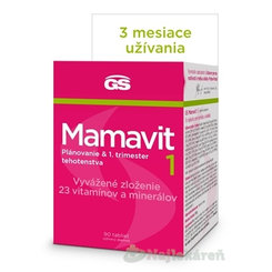 GS Mamavit 1 Plánovanie a 1. trimester 90 tabliet
