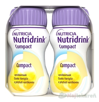 Nutridrink Compact s vanilkovou príchuťou 4x125 ml
