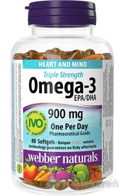 Webber Naturals Omega-3 900 mg 80 kapsúl kúpite na Najlekaren.eu