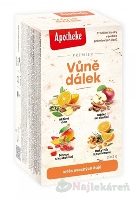 APOTHEKE PREMIER Vôňa diaľok ovocný čaj 20 x2g